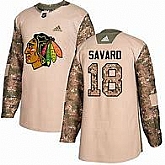 Chicago Blackhawks #18 Denis Savard Camo Adidas Veterans Day Practice Jersey,baseball caps,new era cap wholesale,wholesale hats